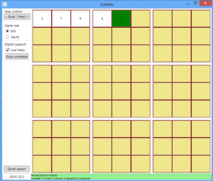 Sudoku C# WPF Spiel